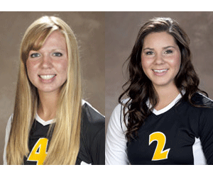 Sandrina-Hallahan-Shannon-Liewer NPCC Knights Volleyball