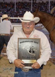 North Platte resident Larry Gosnell was awarded the Trail Boss Award at last year’s Buffalo Bill Rodeo. He has volunteered with the rodeo for 26 years.