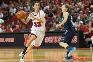 Rachel Theriot will lead Nebraska against NC State in the Big Ten/ACC Challenge. (Photo Courtesy Nate Olsen/NU Media Relations)