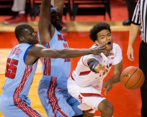 Shavon Shields led the Huskers with 21 points. (Photo Courtesy Nate Olsen/Nebraska Communications)