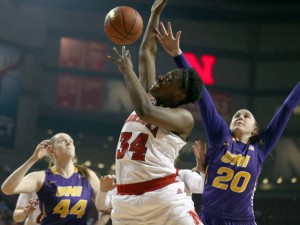 Jasmine Cincore finished with 10 points, four rebounds and three assists for Nebraska. (Photo Courtesy Stephanie Carpenter/Nebraska Communications)