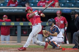 Luis Alvarado was 2-for-2 with a run scored (Photo Courtesy Nate Olsen/Nebraska Communications)