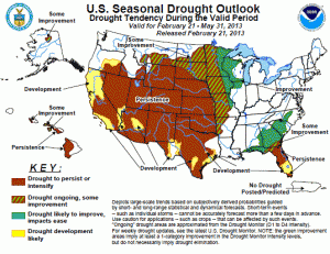 Drought Map Feb 21