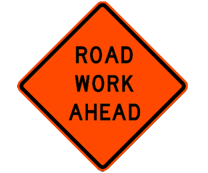 road work ahead