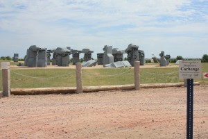 Carhenge, where multiple PokeStops and a Pokemon Gym are located. 