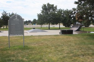 The Alliance Skate Park at Laing Park, where a PokeStop is located.