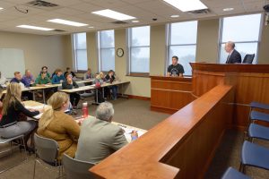 CJ/LS 438 Topics in Law: Courtroom Survival (Photo by Daniel Binkard/Chadron State College)